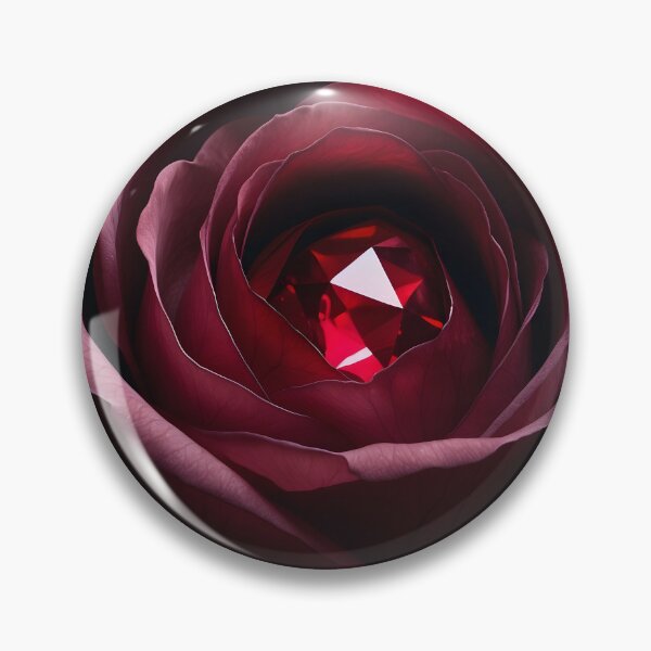 Item preview, Satinheart Rouge – Deep Red Rose with Ruby Core designed and sold by LaLi-Designs.