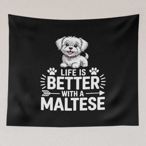 Item preview, Life is Better with a Maltese - Dog Parent Pet Paw designed and sold by andreaswest.