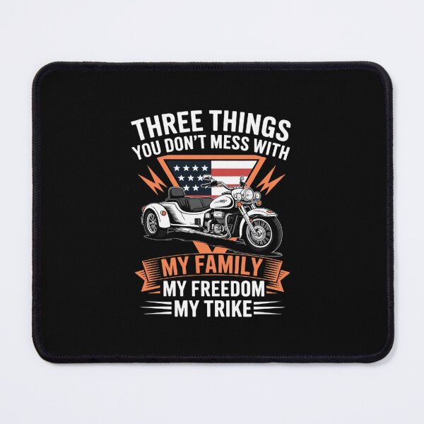Item preview, Motorcycle Trike Three Wheels American Flag Biker Rules designed and sold by andreaswest.