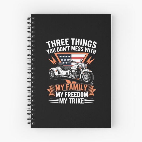 Item preview, Motorcycle Trike Three Wheels American Flag Biker Rules designed and sold by andreaswest.