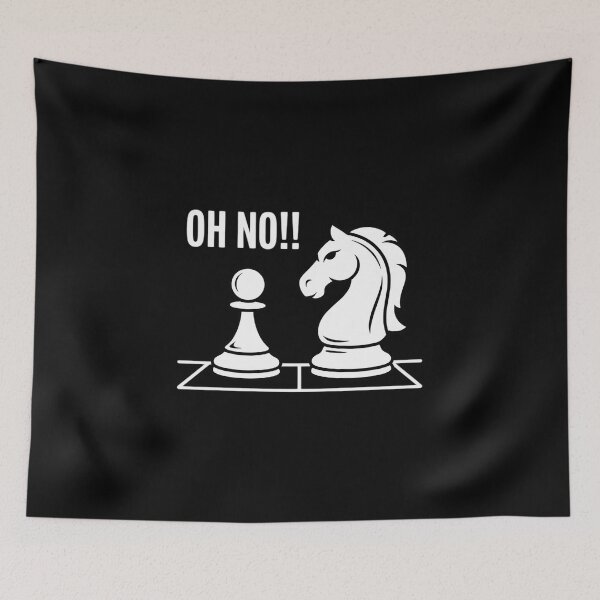 Item preview, Oh No Springer Chess Player Gift Chess designed and sold by andreaswest.