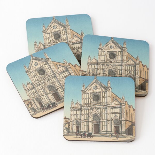 Item preview, Basilica of Santa Croce Japanese Woodblock Print designed and sold by Takeda-art.