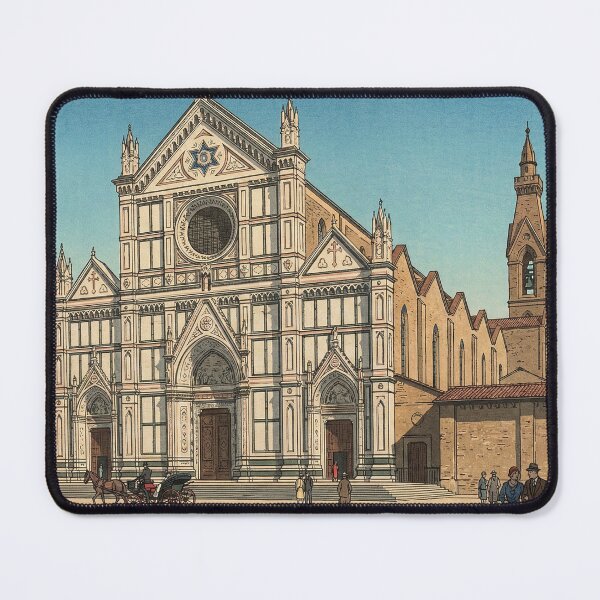 Item preview, Basilica of Santa Croce Japanese Woodblock Print designed and sold by Takeda-art.