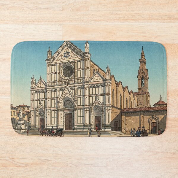 Item preview, Basilica of Santa Croce Japanese Woodblock Print designed and sold by Takeda-art.