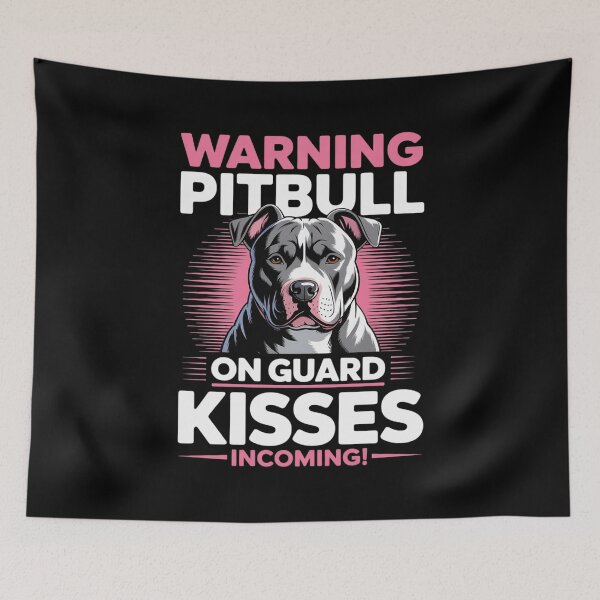 Item preview, Pitbull Terrier Dog Breed Warning  designed and sold by RuthGAArt.