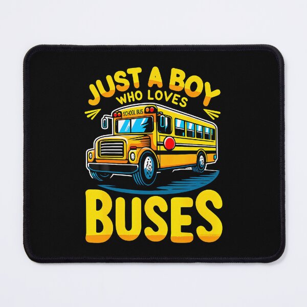 Item preview, Just A Boy Who Loves Buses School Bus designed and sold by AntoinetteKris.