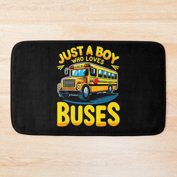 Item preview, Just A Boy Who Loves Buses School Bus designed and sold by AntoinetteKris.