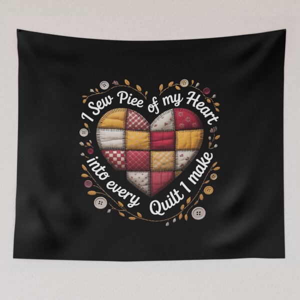 Item preview, I Sew A Piece Of My Heart Into Every Quilt Sewing designed and sold by andreaswest.