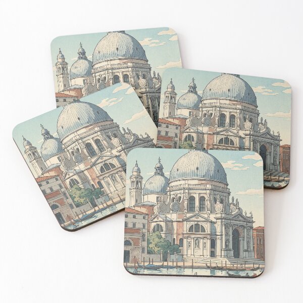 Item preview, Basilica di Santa Maria della Salute Japanese Woodblock Print designed and sold by Takeda-art.