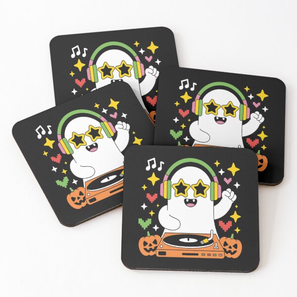 Item preview, Humor Halloween Ghost DJ with Turntable Music designed and sold by gandebro.