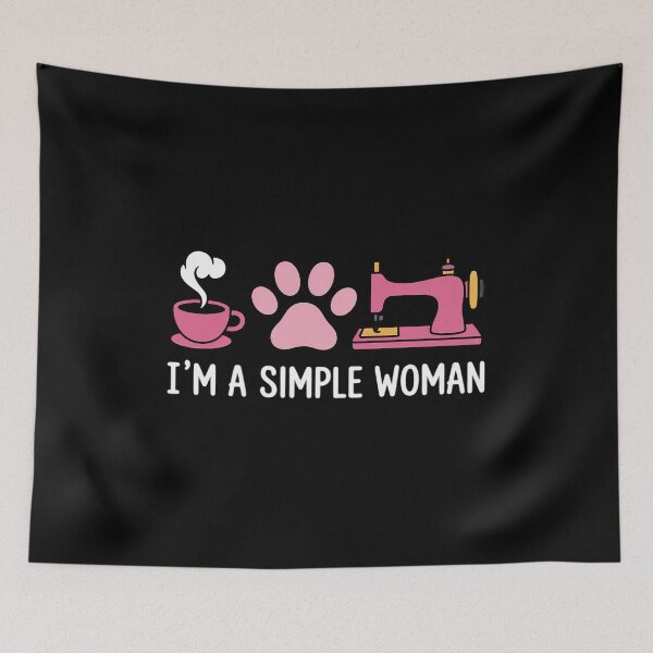 Item preview, I'm A Simple Woman Sewing Machine Women's Day designed and sold by andreaswest.
