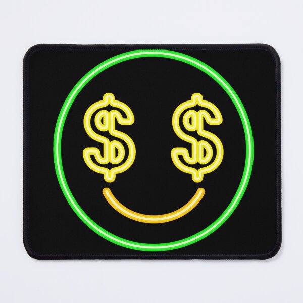 Item preview, Neon Money Smile Face designed and sold by GoldenDreamGallery.