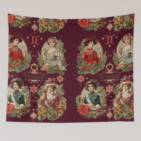 Item preview, Vintage Gemini Zodiac Victorian Ladies Astrology Art designed and sold by freackly.