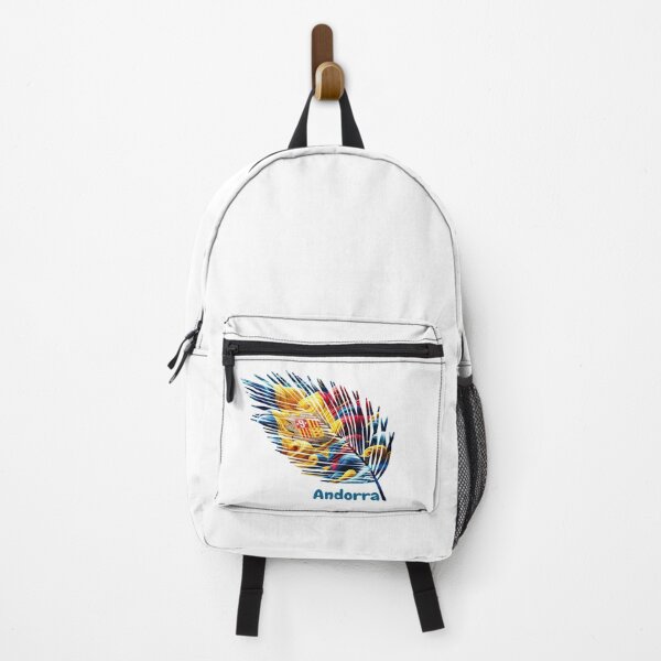 Item preview, Abstract Andorra Flag – Feather Design designed and sold by ArteJorge48.