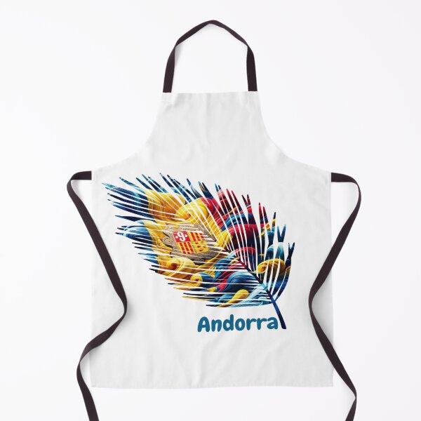 Item preview, Abstract Andorra Flag – Feather Design designed and sold by ArteJorge48.