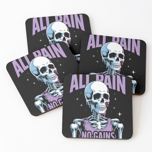 Item preview, All Pain No Gains Fitness Weightlifting Bodybuilding Gym designed and sold by brinbotty.