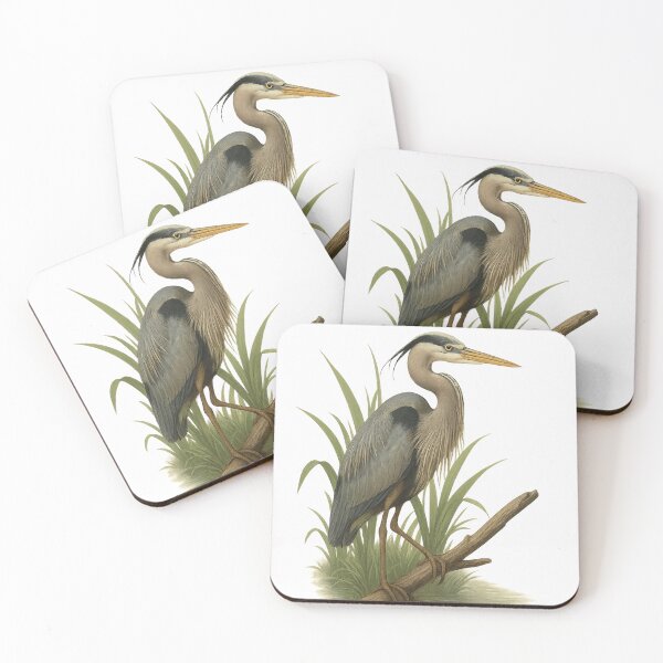 Item preview, Save Our Wildlife – Great Blue Heron Wetland Conservation Artwork Gift  designed and sold by Badegi Tradings.