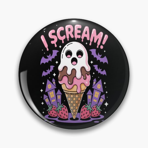 Item preview, I Scream Ghost Ice Cream Halloween Cute designed and sold by gandebro.