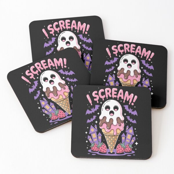 Item preview, I Scream Ghost Ice Cream Halloween Cute designed and sold by gandebro.
