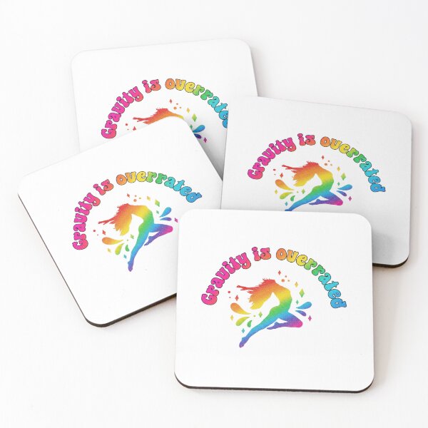 Item preview, Gravity Is Overrated Rainbow Dancer Glitter Typography designed and sold by HBDStudio.