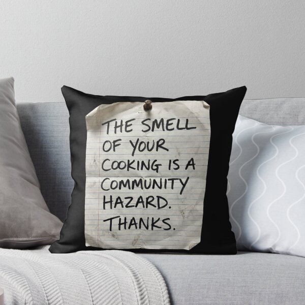 Item preview, The Smell of Your Cooking is a Community Hazard - Funny Note designed and sold by KAYJAY DESIGNS.