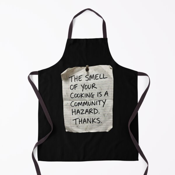 Item preview, The Smell of Your Cooking is a Community Hazard - Funny Note designed and sold by KAYJAY DESIGNS.
