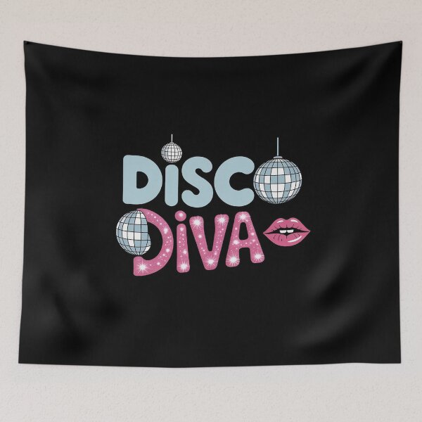 Item preview, Disco Diva Ladies Disco Gold Ball Silver Red Lips designed and sold by andreaswest.