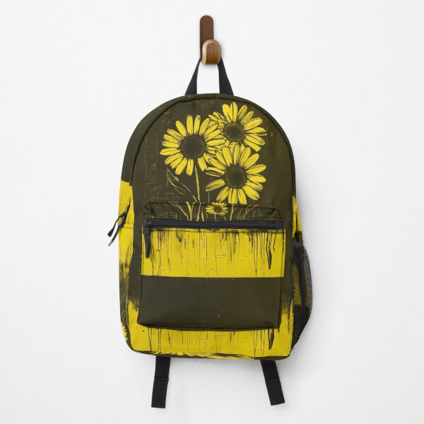 Item preview, Black Yellow Grunge Daisy Lithograph Stamp Girly Gothic designed and sold by TackyTime.