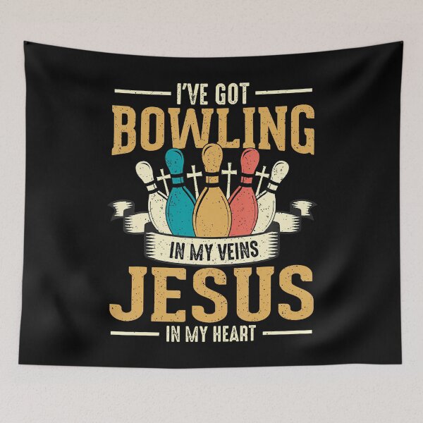 Item preview, I'Ve Got Bowling In My Veins Jesus In My Heart designed and sold by TamaraIrma.