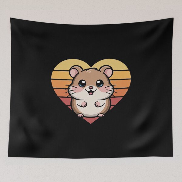 Item preview, Cute Hamster Heart Shape designed and sold by andreaswest.