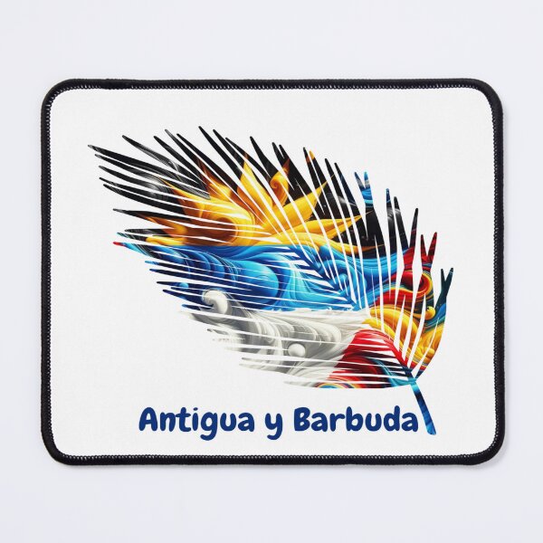 Item preview, Abstract Antigua and Barbuda Flag – Feather Design designed and sold by ArteJorge48.