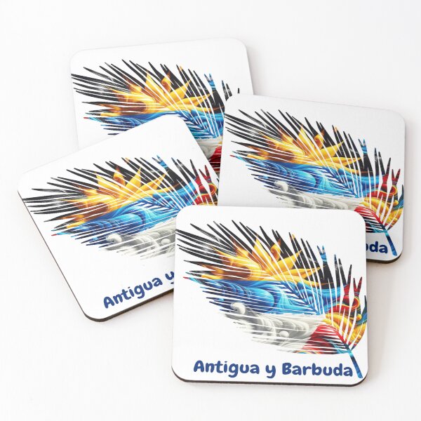 Item preview, Abstract Antigua and Barbuda Flag – Feather Design designed and sold by ArteJorge48.