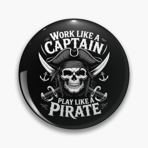 Item preview, Distressed Work Like A Captain Play Like A Pirate Halloween designed and sold by andreaswest.