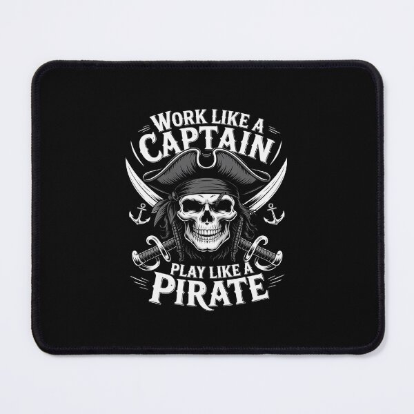 Item preview, Distressed Work Like A Captain Play Like A Pirate Halloween designed and sold by andreaswest.