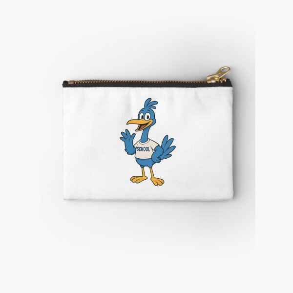 Item preview, BLUE CRANE CARTOON SCHOOL MASCOT designed and sold by KISHNAY-FASHION.