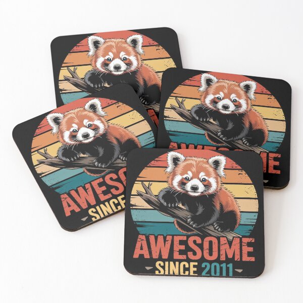 Item preview, Red Panda 2011 Birthday Funny Vintage Red Panda Sunset  designed and sold by RuthGAArt.