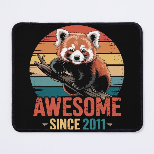 Item preview, Red Panda 2011 Birthday Funny Vintage Red Panda Sunset  designed and sold by RuthGAArt.
