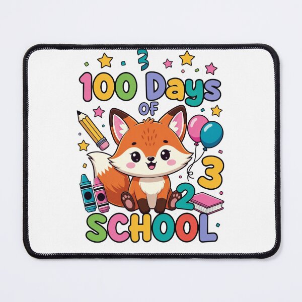 Item preview, 100 Days of School Fox Cute Animal Teacher Appreciation designed and sold by GrumpySableye.