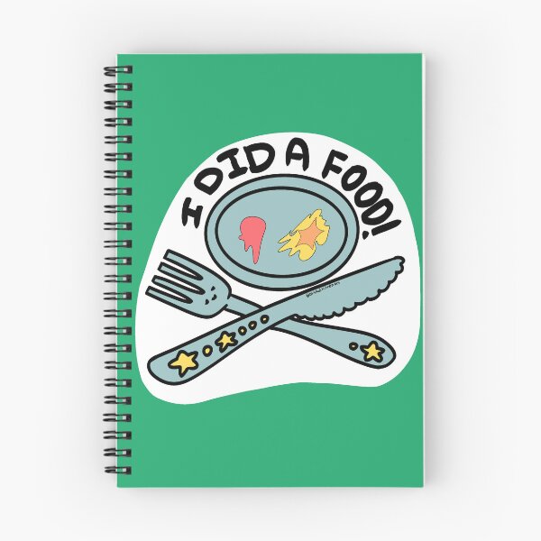 Item preview, "I Did a Food!" Fork and Knife Affirmation designed and sold by StitchedKitten.
