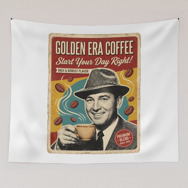Item preview, Golden Era Brew: Vintage Charm in Every Sip designed and sold by ForeverPrintsOK.