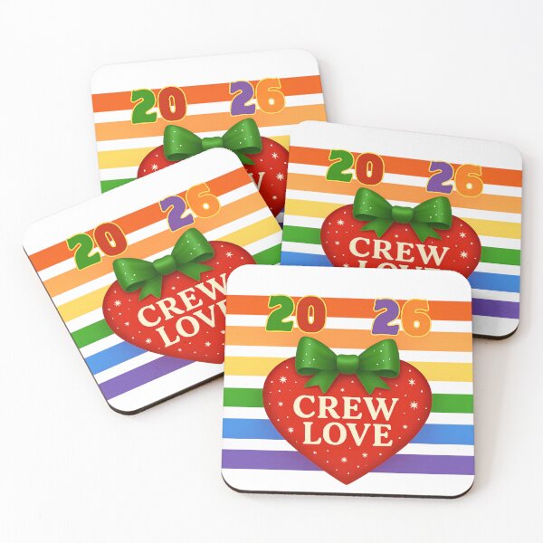 Item preview, Crew Love 2026 Rainbow Christmas Heart designed and sold by ArtSpark Studio.
