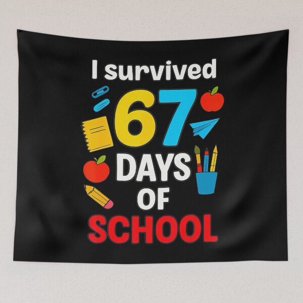 Item preview, I Survived 6 7 Six Seven 67 Days Of School Teachers Students designed and sold by TamaraIrma.