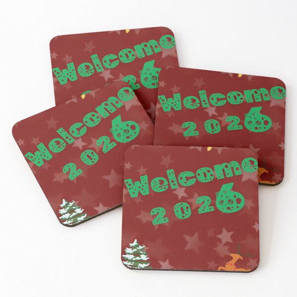 Item preview, Welcome 2026 Christmas New Year Festive Design designed and sold by Kruti Collection.