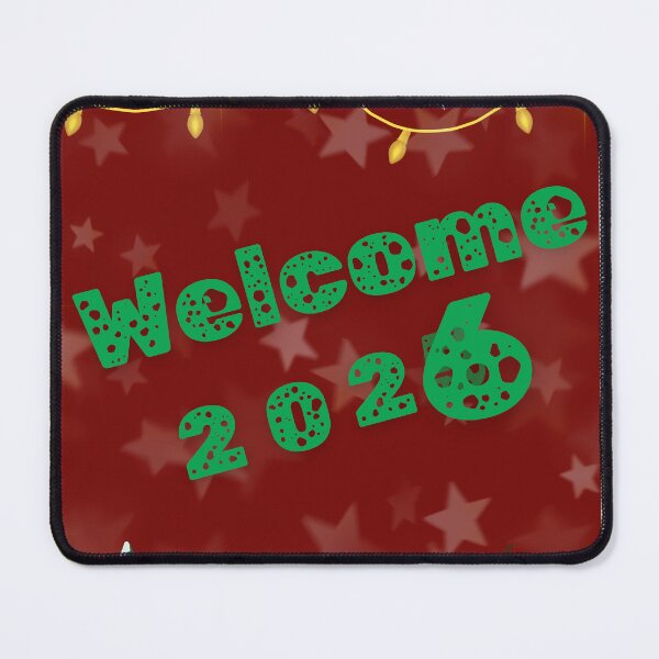 Item preview, Welcome 2026 Christmas New Year Festive Design designed and sold by Kruti Collection.