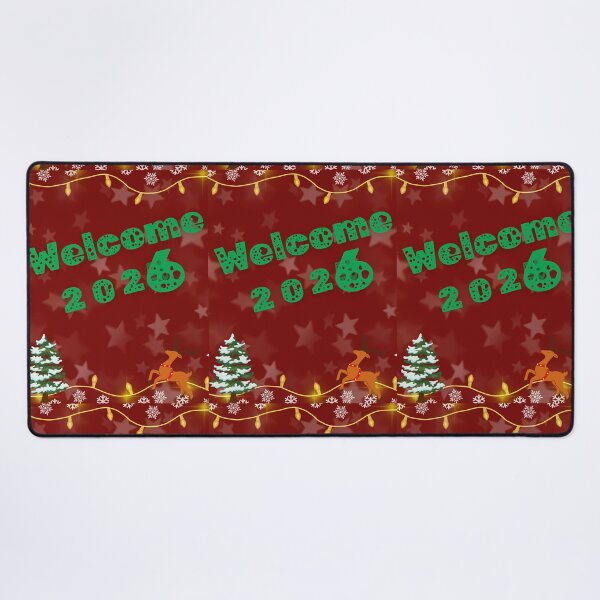 Item preview, Welcome 2026 Christmas New Year Festive Design designed and sold by Kruti Collection.