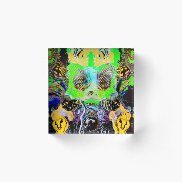 The Algea Coloured Art by iServalan for BOI by Sarnia de la Maré Acrylic Block