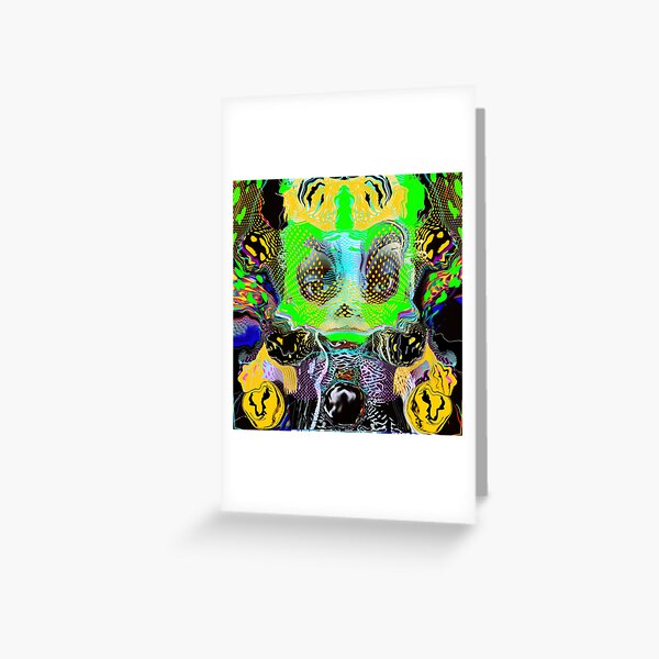 The Algea Coloured Art by iServalan for Immersion Cinema  Greeting Card