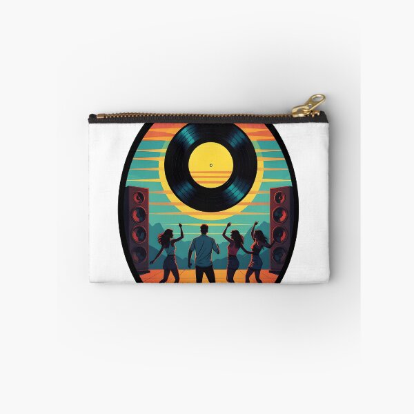 Item preview, Retrowave Vinyl Party Silhouette designed and sold by AnimalAirtistry.