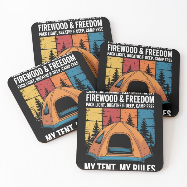 Item preview, Firewood & Freedom Camping Tent – My Tent, My Rules designed and sold by brinbotty.