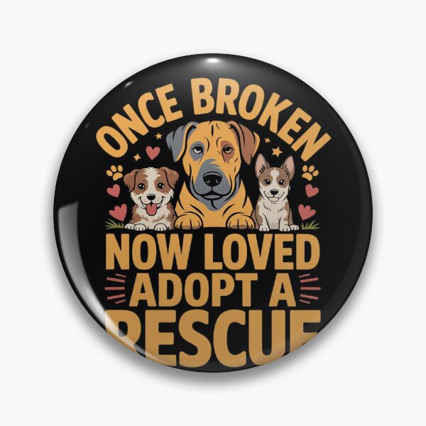 Item preview, Rescue Dog Once Broken Now Loved Adopt A Rescue  designed and sold by RuthGAArt.